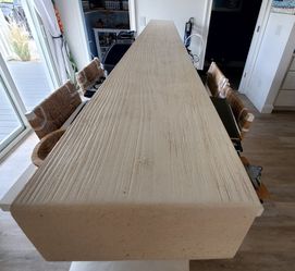 72x8x3inches Wood Mantle Painted Chalky White