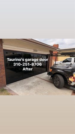 Modern Black Glass Garage Door – Installation