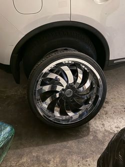 22” rims with new tires