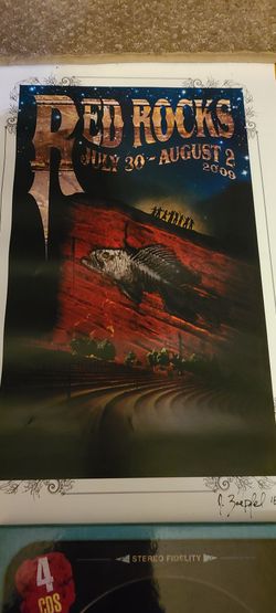 2009 Red Rocks Phish Poster