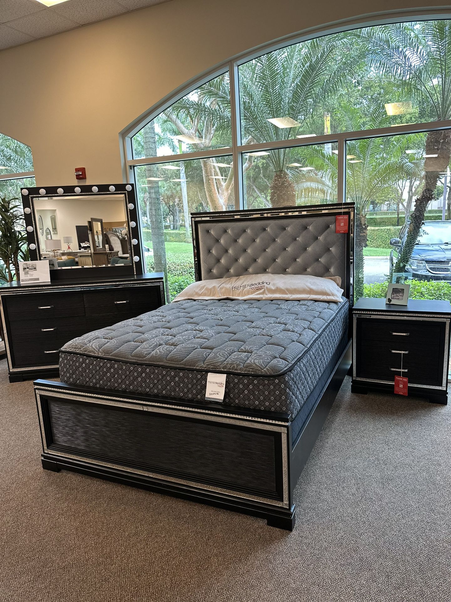 Brand new bed frame in box- Flexible Payment options available $39 down. (Limited supply). 