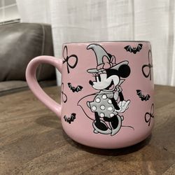 Disney Halloween Minnie Mouse Pink Witch Mug