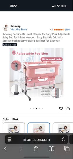 Pink Ihoming bassinet