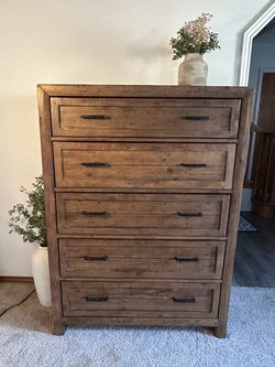 Solid wood tall dresser