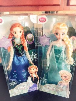 Elsa & Anna dolls