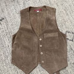 genuine leather vest 