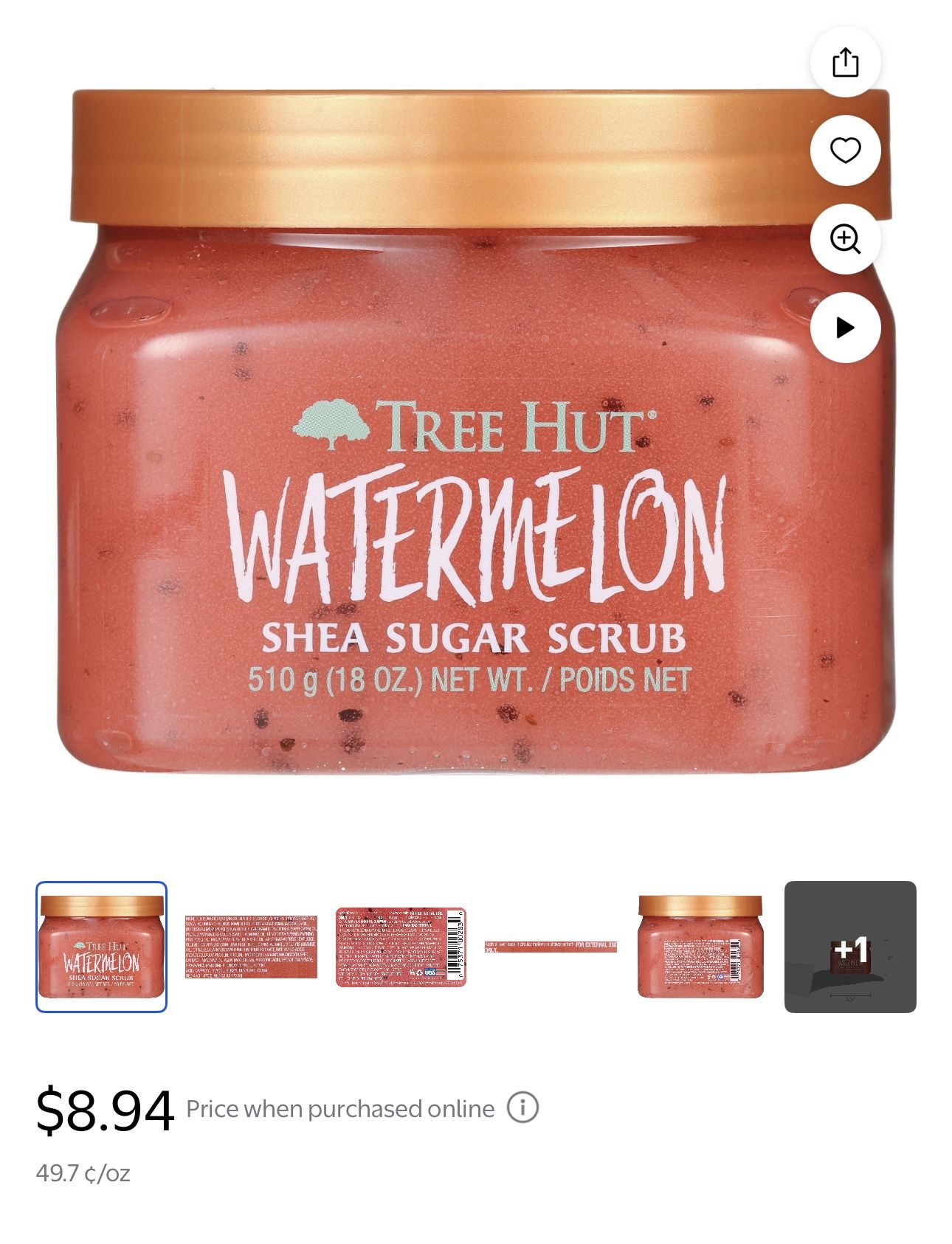 Tree Hut Watermelon Shea Sugar Scrub