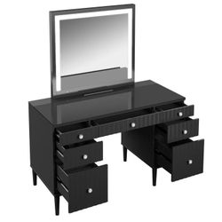 NEW Black Tresanti Marilyn Vanity with Mirror