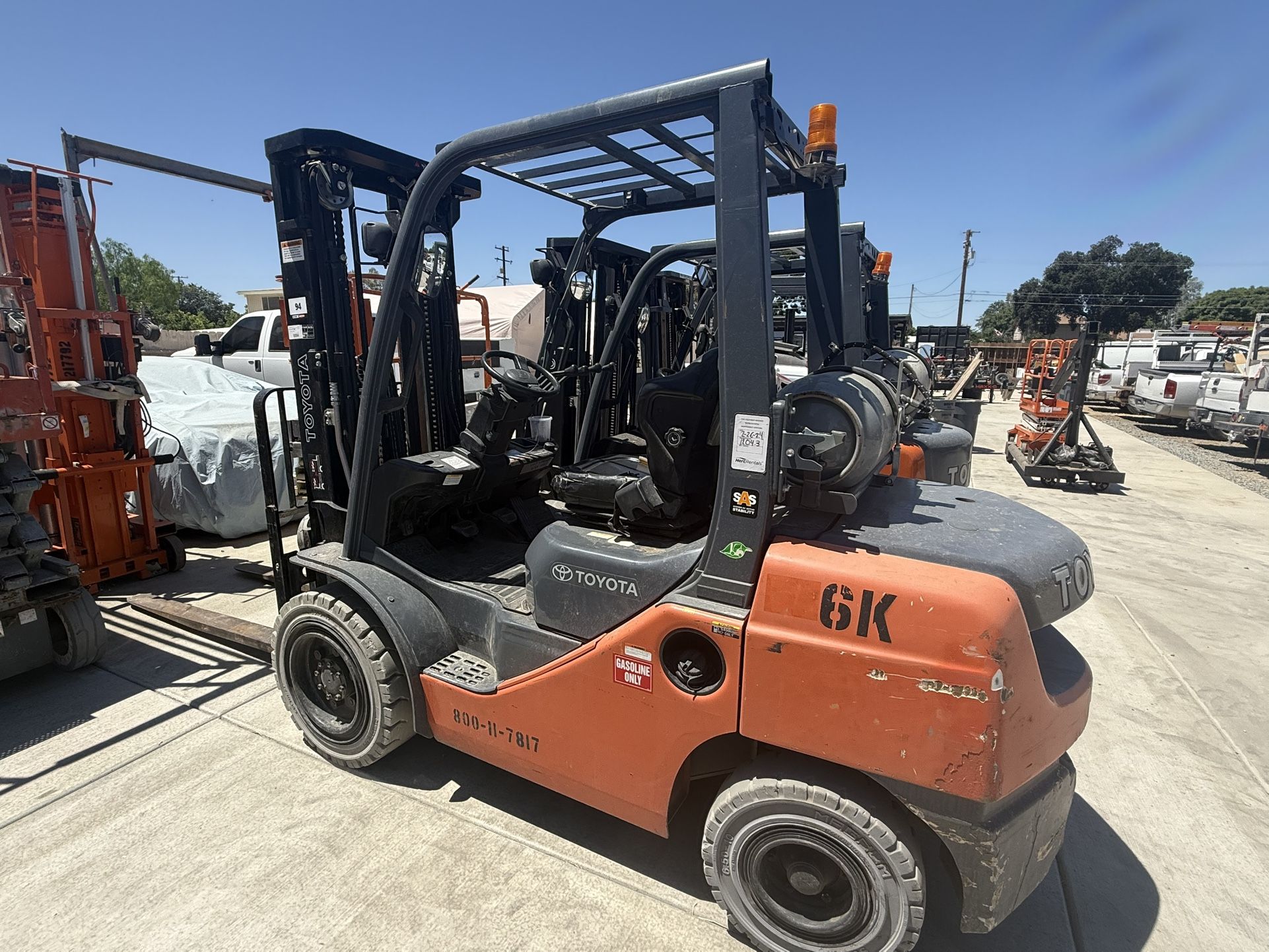 Toyota forklift expendable forks
