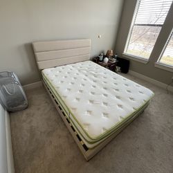 Queen Bed Frame + Mattress