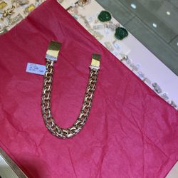 10 K Gold Chino Link Bracelet 