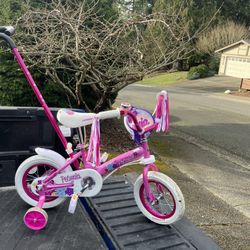 Child Kid Children Bike 12” Wheels With Training Wheels Bicycle Tricycle Trike in Good Condition