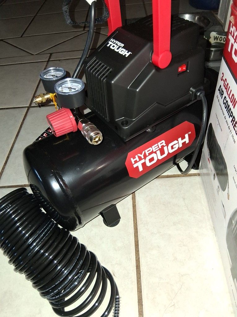 Hyper Tough Portable 3 Lb Air Compressor 100 Max PSI New