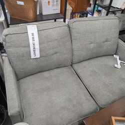 Gray Loveseat 