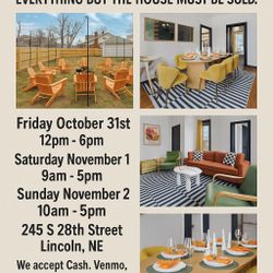 Estate furniture Blowout 75% Off Retail