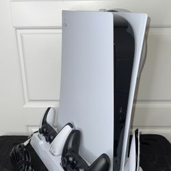 PlayStation 5 Disc Edition Mega Bundle: 2 Controllers + Headset + Game + Cooling Stand | Ready for Pickup