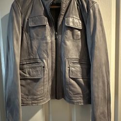Keneth cole leather jacket