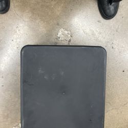 Two Black Stepping Stools 