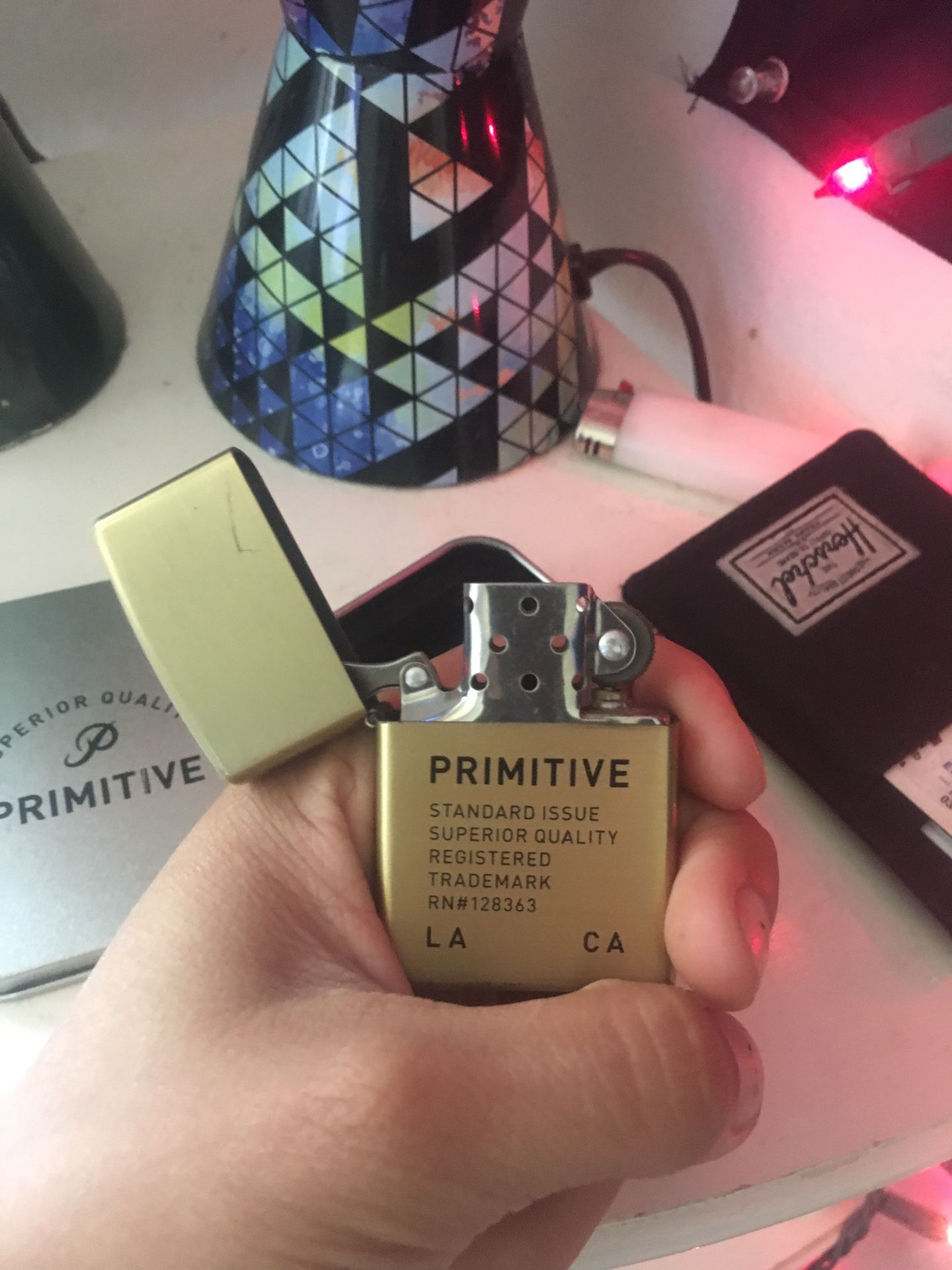 Primitive Gold Zippo Lighter