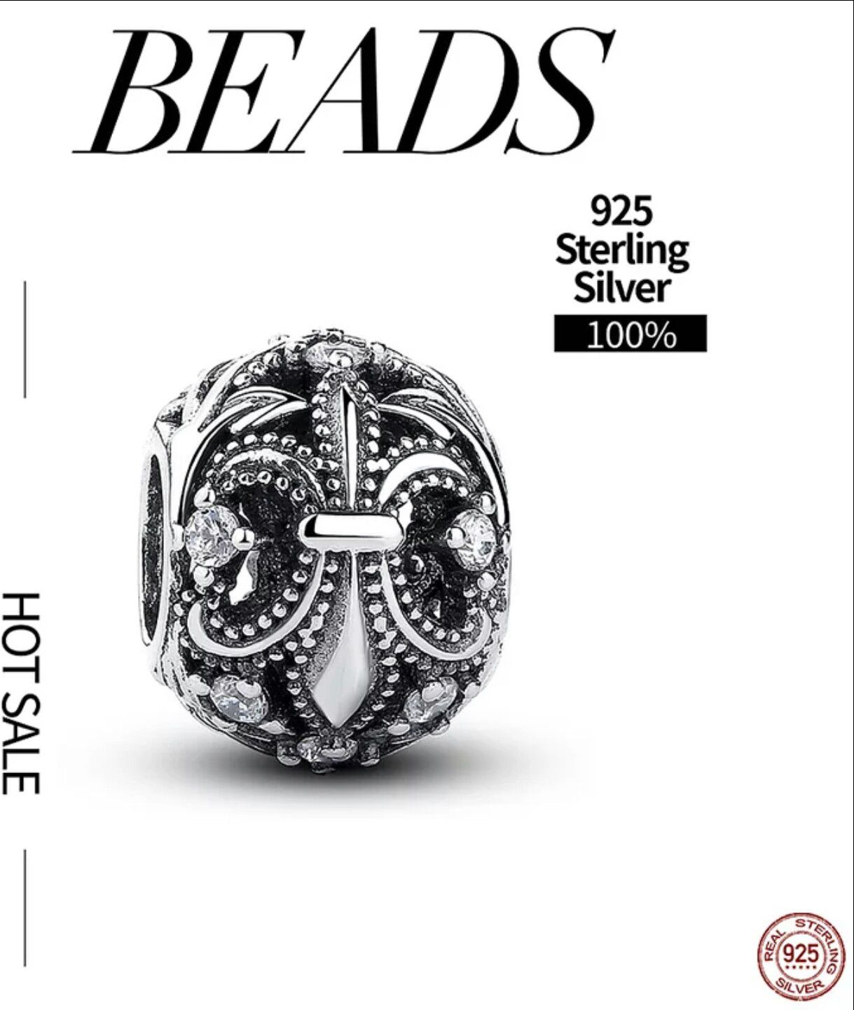 925 Sterling Silver Beads Fit Original Charm Bracelet