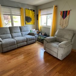 2 Set  Couches Both Reclinable , Condition great** 