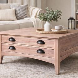 Ethan Allen Solid Cherry Coffee Table – Made in USA – Restored