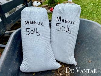 50lb Bags of Aged Cow Manure Compost