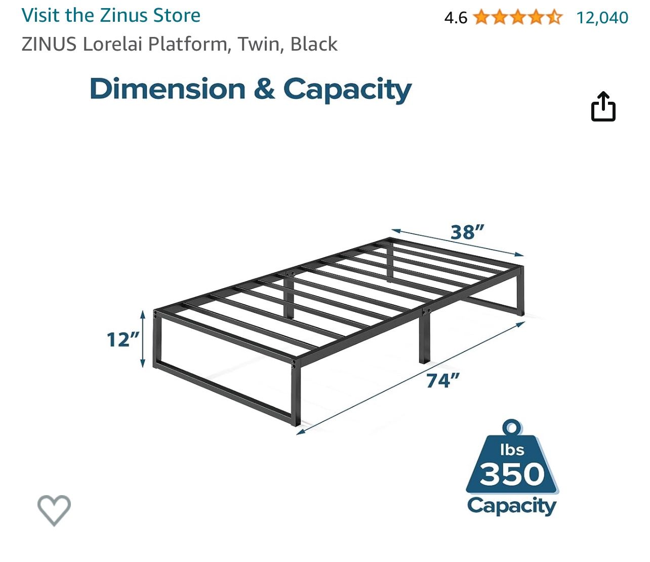 Twin Platform bed Frame for Sale in La Mirada, CA OfferUp