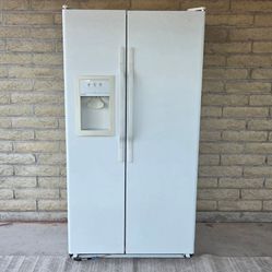 GE HOTPOINT SIDE-BY-SIDE REFRIGERATOR 25.0 cu ft COLD FOOD STORAGE FRIDGE HOME KITCHEN APPLIANCE
