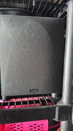 Definitive Bass and Speaker