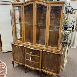 Antique French Hutch China Cabinet