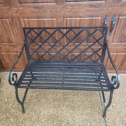 *** OUTDOOR METAL BENCH ***