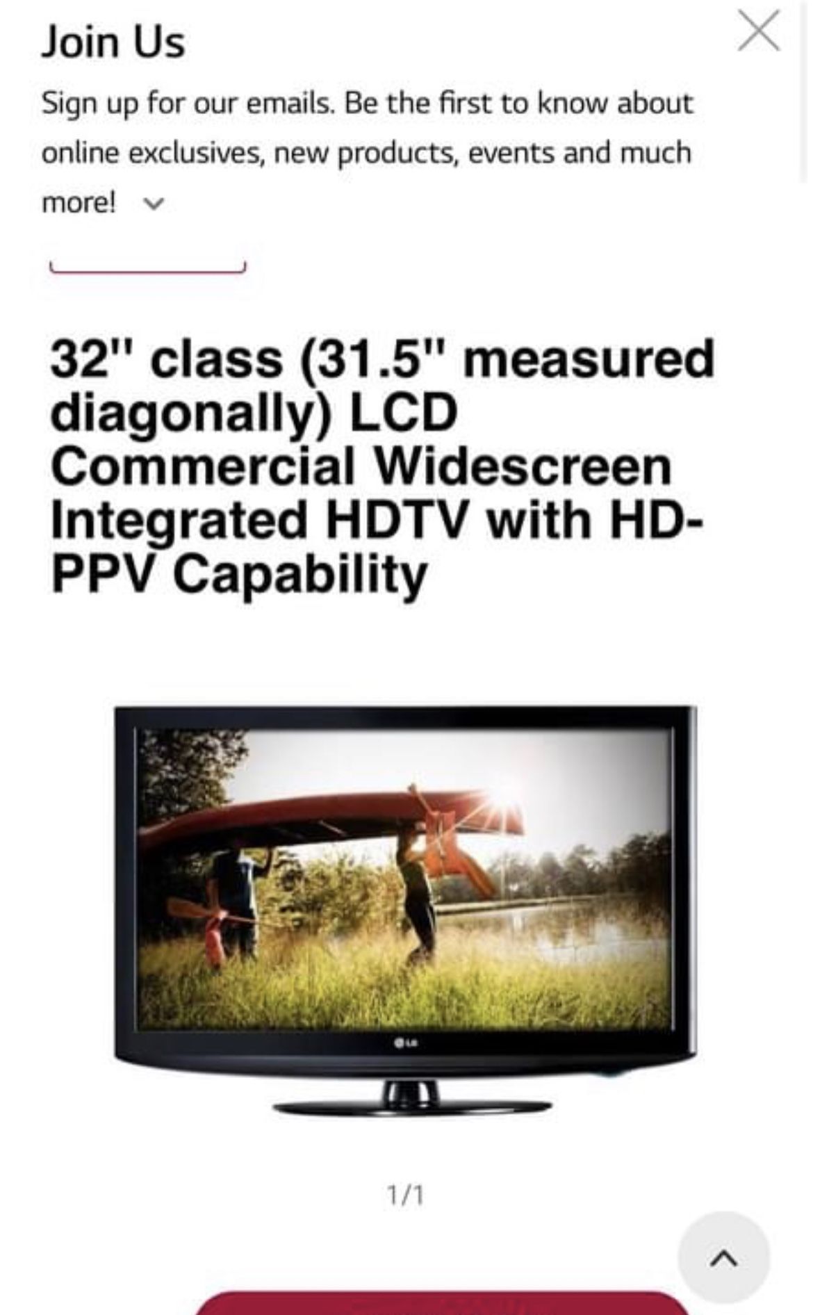 LG LCD TELEVISION PREOWNED
