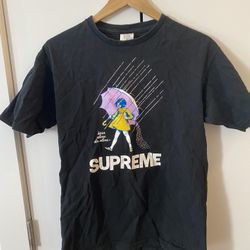 SUPREME  Morton Salt Born Alone Die Alone Tee M