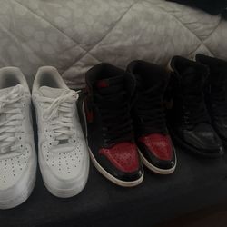Air Jordan 1 And Air Force 1 9.5M
