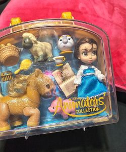 NWT!! NEW Disney Animators' Collection Belle 5" Mini Doll Play Set