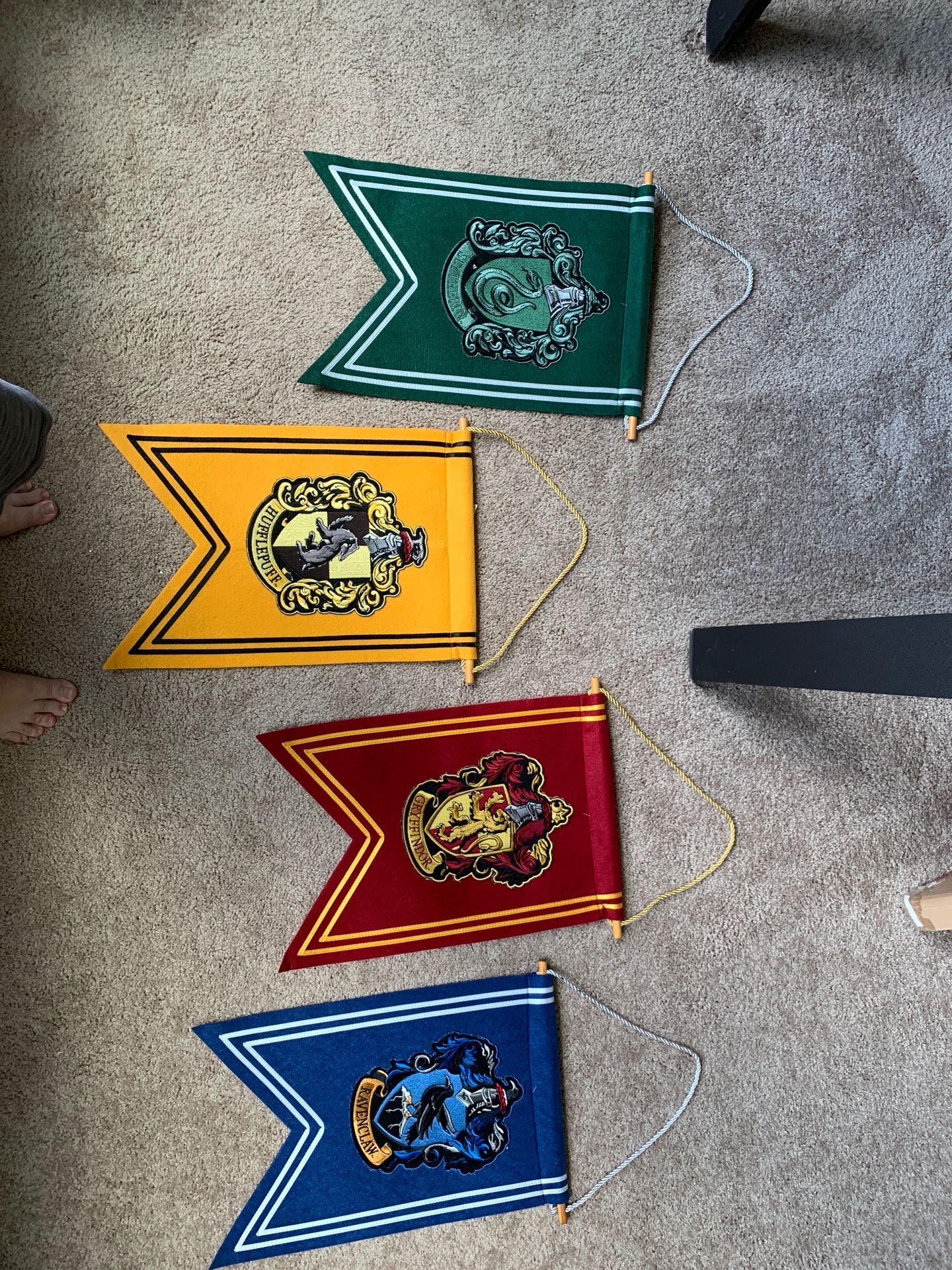 Hogwarts house banners collection