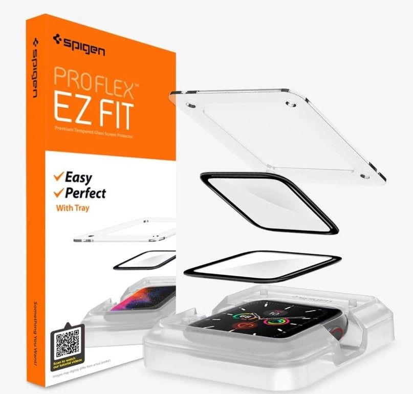 New Spigen Screen Protector Apple Watch (44mm) ProFlex EZ Fit