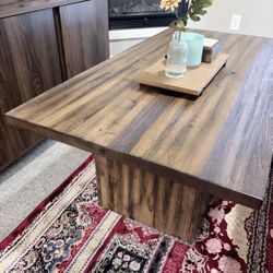 wood coffee table 