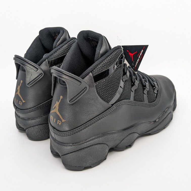 Air Jordan Winterized 6 Rings Black Sneaker Boot Mens Size 9 New FV3826-001