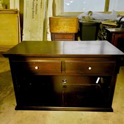Two Drawer Television Stand & entertainment Center  *( That’s What I Used It For Anyway!)