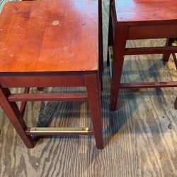 wooden stools 3 
