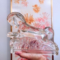 American Glass Co Glass Crystal Horse Stallion Caballo De Cristal