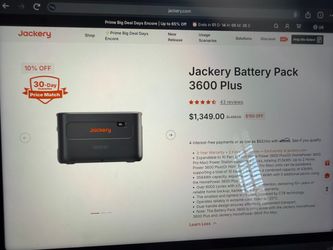 Jackery battery pack 3600