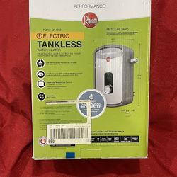 New Rheem Retex-08 Electric Tankless Hot Water Heater