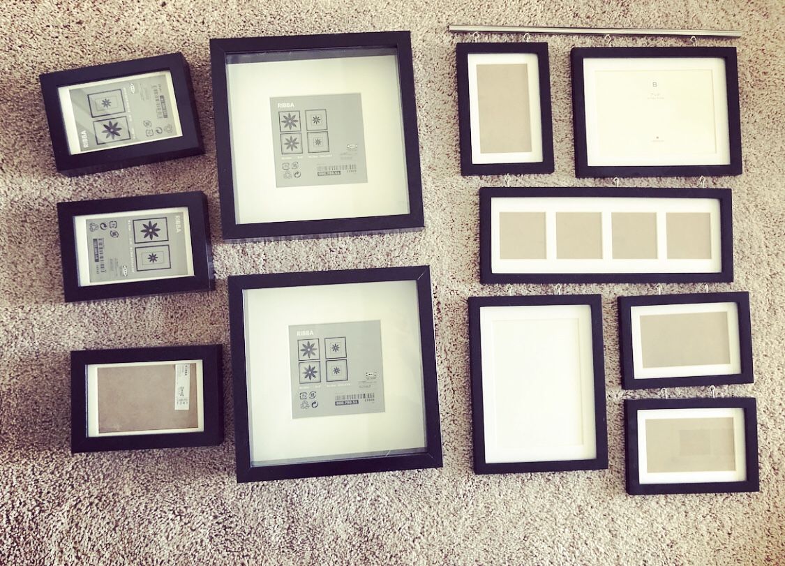 Lovely modern matted black picture frames