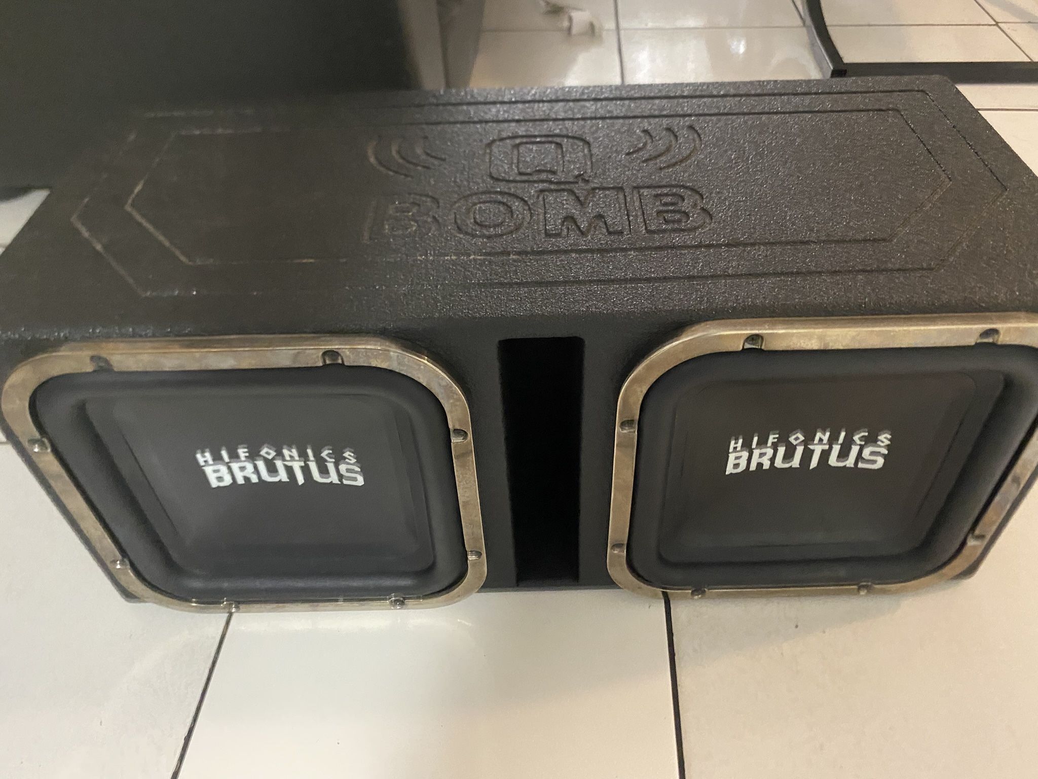 Hifonics 12’s w/ QBomb Box Subwoofers