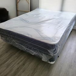 NEW FULL SIZE MATTRESS AND BOX SPRING-2PCS