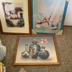 3 Nice Photo Paintings $20/1