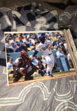 Carl Crawford Autographed Poster